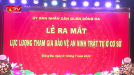 Ra mắt lực lượng tham gia bảo vệ ANTT ở cơ sở trên địa bàn quận Đống Đa