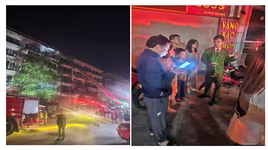 Kịp thời giải cứu 5 người mắc kẹt trong vụ cháy lúc rạng sáng