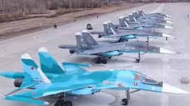 Hàng chục oanh tạc cơ Su-34 Nga xuất hiện tại sân bay vùng Voronezh