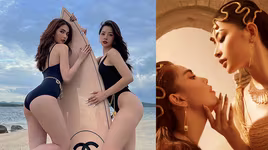 [ẢNH] Chi Pu - Ngọc Trinh tung loạt ảnh nóng bỏng ‘khoe’ tình chị em thân thiết 