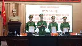Bộ Công an và Thành phố Hà Nội khen thưởng chiến công xuất sắc của Công an Thủ đô
