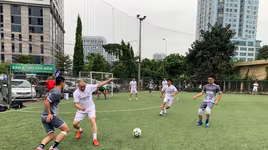 Sôi nổi giải bóng đá Cụm thi đua số 2 Công an Hà Nội