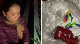 Người phụ nữ bị bắt quả tang cùng nhiều ma túy