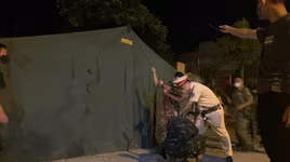 Dựng lều bạt chuẩn bị kiểm soát phòng, chống dịch bệnh Covid-19 tại các cửa ngõ ra vào Thủ đô