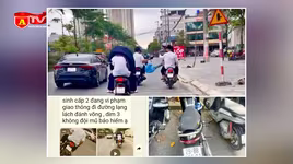 CSGT Hà Nội xử phạt nhóm thanh, thiếu niên vi phạm giao thông từ clip người dân cung cấp 