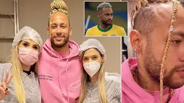 Neymar trình làng kiểu tóc mới cực 'dị'