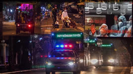 [ẢNH] 150 F1 liên quan chùm ca bệnh bệnh viện Việt Đức vẫy tay chào khi đi cách ly tập trung trong đêm