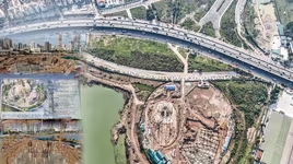 Nhìn từ flycam công trường dự án nghìn tỷ cho thiếu nhi Thủ đô Hà Nội