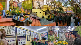 Thanh niên Công an Thủ đô dâng hương tại Tượng đài Khâm Thiên tưởng nhớ đồng bào, chiến sỹ đã hy sinh để bảo vệ Hà Nội