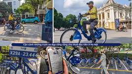 Cận cảnh những trạm xe đạp công cộng cho thuê không cần người trông đầu tiên ở Hà Nội