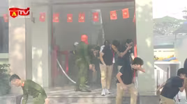 Nâng cao kỹ năng PCCC cho học sinh THCS Thái Thịnh qua buổi diễn tập quy mô lớn