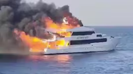Du thuyền bốc cháy dữ dội tại Biển Đỏ, 3 du khách Anh mất tích