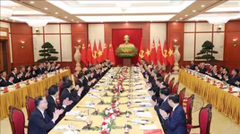 Tổng Bí thư Nguyễn Phú Trọng hội đàm với Tổng Bí thư, Chủ tịch nước Trung Quốc Tập Cận Bình