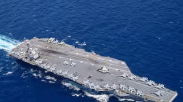 Tàu sân bay USS Gerald R. Ford của Mỹ rời Địa Trung Hải trở về căn cứ