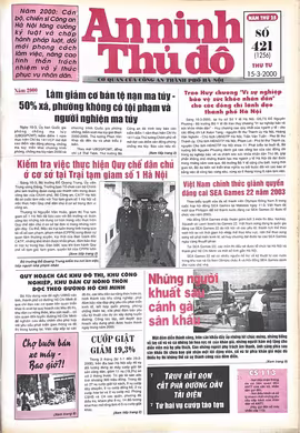 Báo An ninh Thủ đô số 01256, ngày 15/3/2000