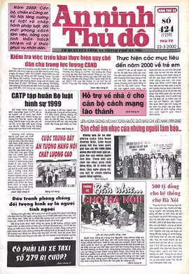 Báo An ninh Thủ đô số 01259, ngày 22/3/2000