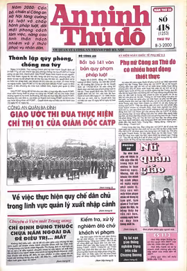 Báo An ninh Thủ đô số 01253, ngày 8/3/2000