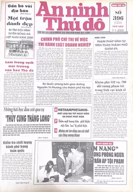Báo An ninh Thủ đô số 01231, ngày 7/1/2000