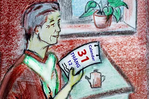 Nghĩ bên tờ lịch cuối năm