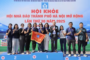 An ninh Thủ đô giành 6 huy chương Hội khỏe Hội Nhà báo thành phố Hà Nội 2025