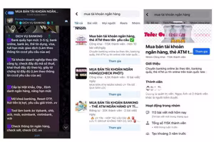Mua bán tài khoản ngân hàng dễ dàng khiến lừa đảo trực tuyến gia tăng