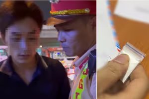 Gói nilon “lạ” trong túi quần nam thanh niên điều khiển xe máy “hai không”