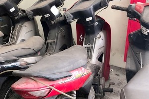 Đội Cảnh sát giao thông số 14 tìm chủ sở hữu nhiều xe máy