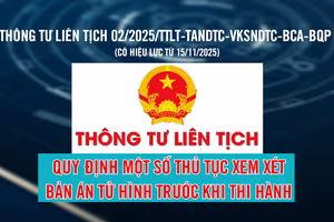 Quy định mới về thi hành án tử hình áp dụng từ 15/11/2025
