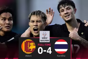 Tuyển Thái Lan thắng đậm ngay trận ra mắt tân HLV người Anh