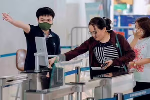 Đồng loạt thí điểm sử dụng tài khoản định danh mức độ 2 làm thủ tục lên tàu bay 