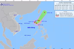 Biển Đông có thể đón bão trong vài ngày tới