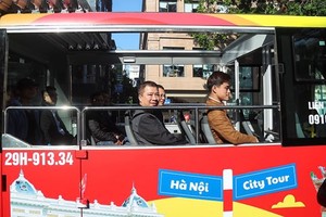 Hà Nội thí điểm tuyến buýt điện du lịch ở khu vực Hoàn Kiếm và Ba Đình