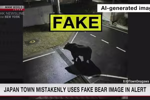 Dùng hình ảnh tạo bởi AI khi cảnh báo về gấu, một thị trấn phải xin lỗi
