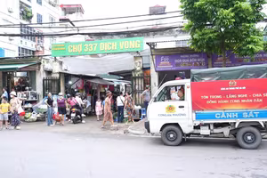 Phường Cầu Giấy huy động toàn dân chỉnh trang đô thị, phục vụ các ngày lễ lớn của dân tộc