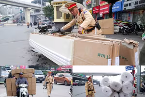 Tập trung xử lý xe chở hàng cồng kềnh dịp cận Tết