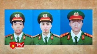 Thăng cấp bậc hàm đối với 3 cán bộ, chiến sĩ Cảnh sát PCCC hy sinh khi làm nhiệm vụ