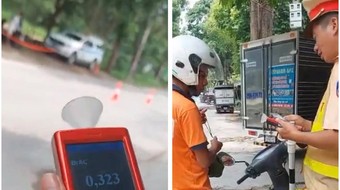 Vi phạm nồng độ cồn, tấn công Cảnh sát giao thông