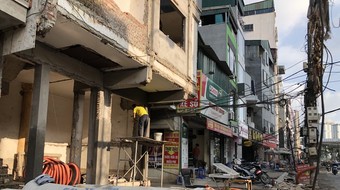 Vì sao thi công dự án mở rộng phố Vũ Trọng Phụng bị kéo dài?