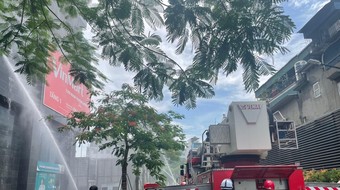 Diễn tập chữa cháy và cứu nạn, cứu hộ tại Tổ hợp thương mại Sun Grand City Acora Residence