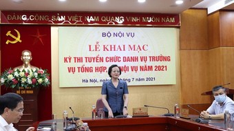 Bộ Nội vụ: Thi tuyển chức danh Vụ trưởng Vụ Tổng hợp, bốn người lấy một