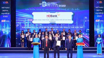 Đẩy mạnh chuyển đổi số, HDBank đạt giải thưởng Chuyển đổi số Việt Nam 2022 