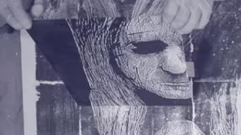 In khắc thạch cao trên giấy dó