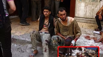 Hình ảnh thảm khốc ở Syria sau cuộc không kích khiến gần 100 người chết