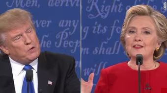 Bà Clinton thắng ông Trump trong cuộc tranh luận đầu tiên