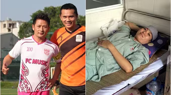 Các cựu tuyển thủ ra sân gây quỹ ủng hộ hoa khôi làng đá cầu