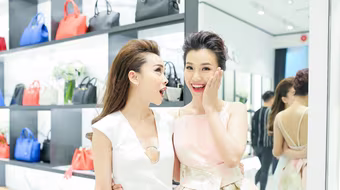 Yến Trang diện đầm gợi cảm hội ngộ MC "Hoà âm ánh sáng"