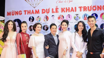 Dàn người đẹp chúc mừng Hoa hậu Huỳnh Thúy Anh "lấn sân" kinh doanh