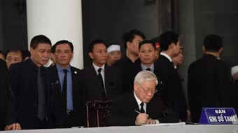 Lãnh đạo Đảng, Nhà nước tiếc thương Chủ tịch nước Trần Đại Quang