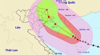 Bão số 7 chỉ còn cách Quảng Ninh-Hải Phòng khoảng 470km