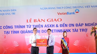 VietinBank tài trợ gần 66 tỷ đồng an sinh xã hội tại Quảng Trị